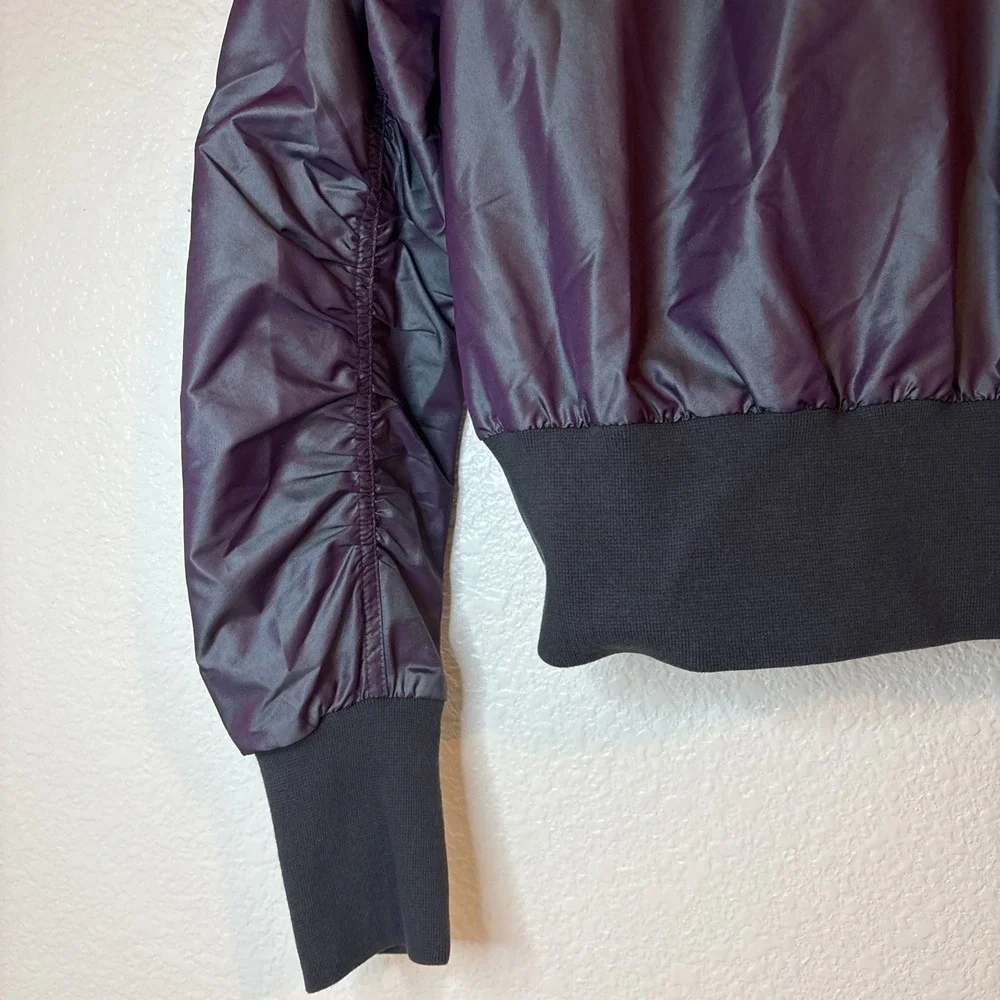 PUMA Iridescent‎ Bomber Jacket -Womens Size S Plum / Purple NWT